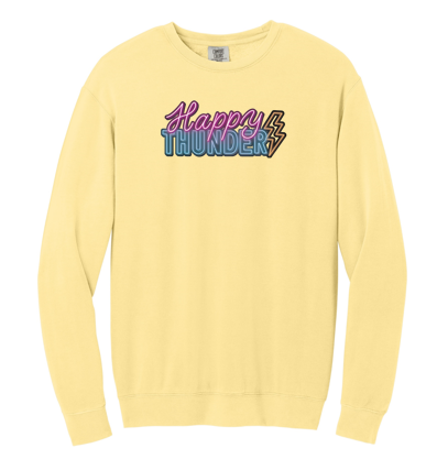 Happy Thunder Crewneck - Comfort Color