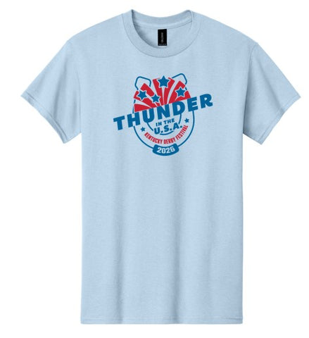 2026 Thunder Tee- Light Blue
