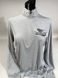Adidas Ladies Lightweight Mélange Quarter-Zip Pullover
