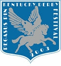 2003 Pegasus Pin - 5 Designs to choose from White on Blue Plastic