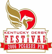 2006 Pegasus Pin - Pegasus Corp. Logo/5 pins/5 colors to choose from on White Plastic