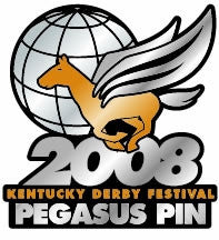 2008 Pegasus Pin - Theme Image/5 pins/5 colors to choose from on Black Plastic