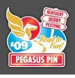 2009 Pegasus Pin - Theme Image/5 pins/5 colors to choose from on White Plastic