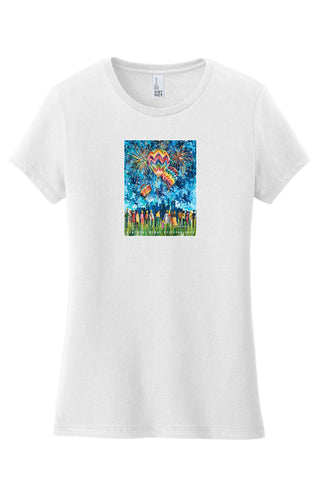 2023 Kentucky Derby Festival Ladies Poster T-shirt White