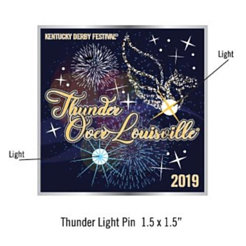 2019 Thunder Metal Light Up Event Pin