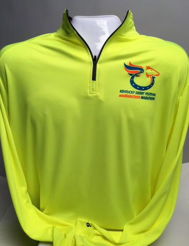 Safety Yellow Quarter Zip Pullover
